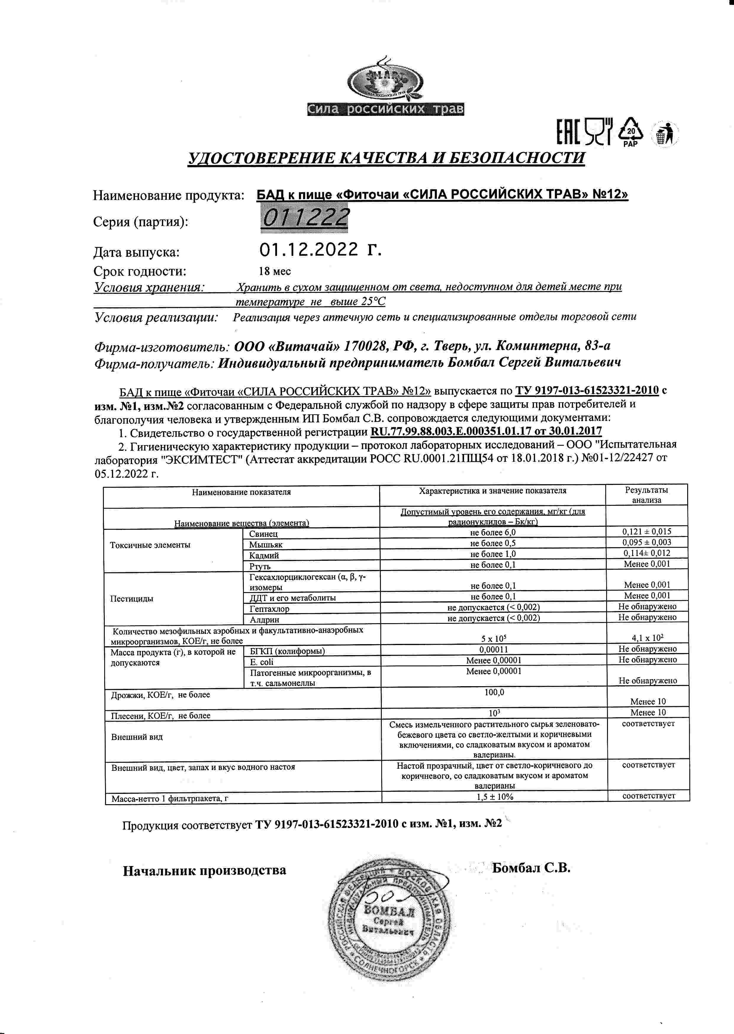 Паспорт №122022